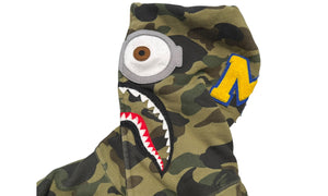 BAPE Used BAPE x Minions 1st Camo Shark Full Zip Hoodie Green - BAPE-BXM1CSFZ-MULTI