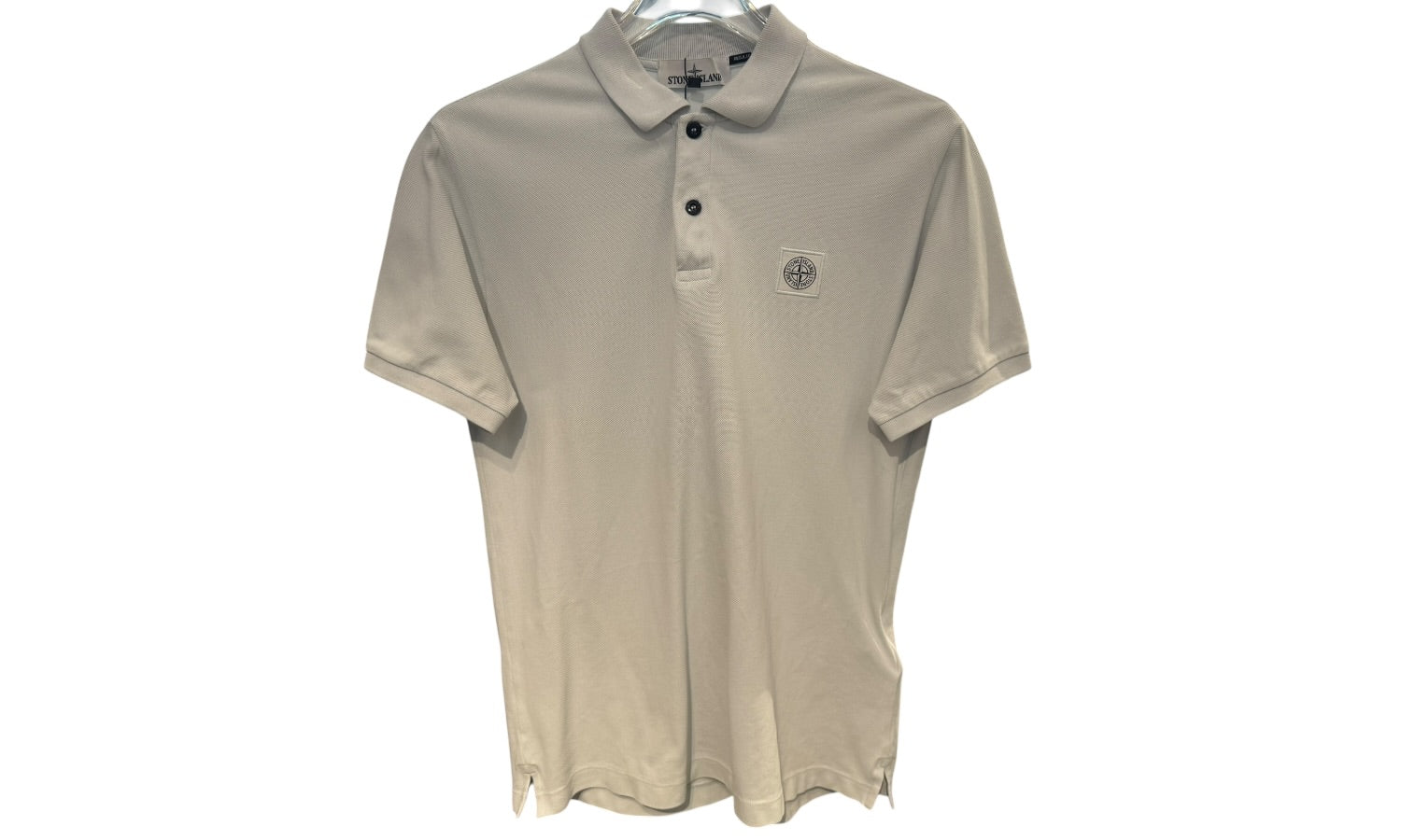 nike Used Stone Island Chest Logo Polo White - test