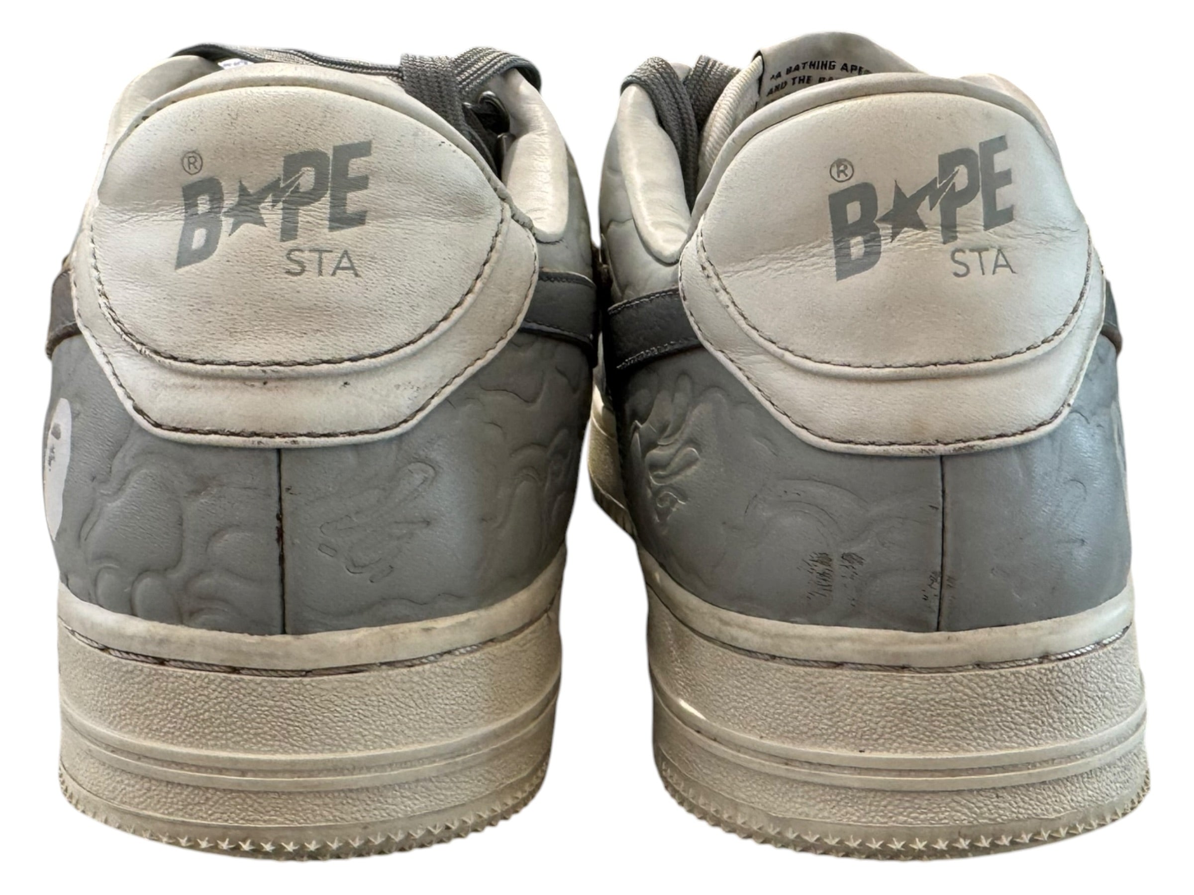 Bape Used A Bathing Ape Bape Sta #4 Line Camo White Grey -  1I70-291-001-SAX