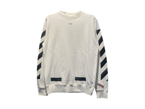 nike Used Off White Painted Arrow Crewneck White - test