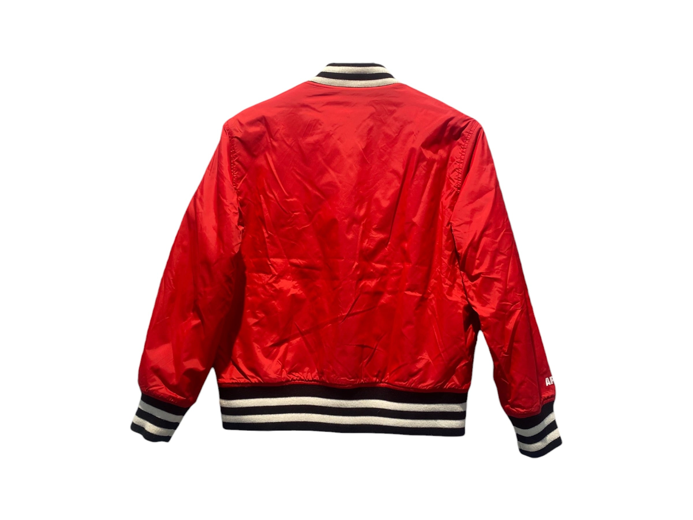A Bathing Ape Used Aape Reversible Varsity Jacket Camo/Red - test