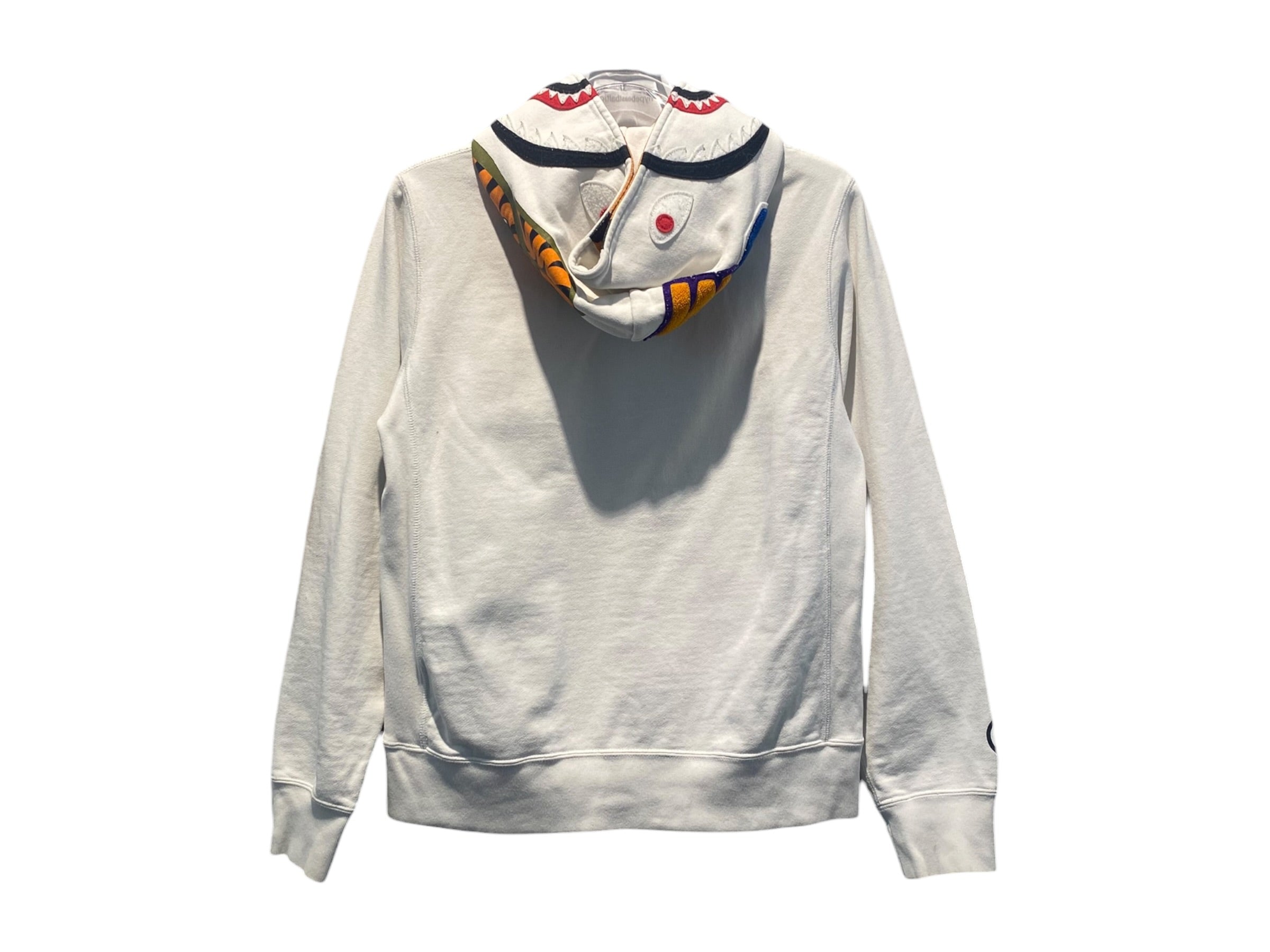 A Bathing Ape Used Bape Shark Hoodie White - test