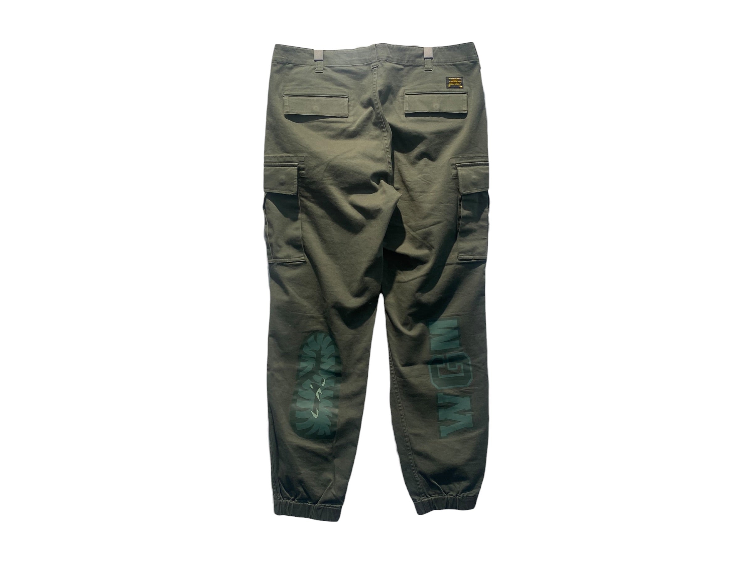 A Bathing Ape Used Bape Shark Joggers Olive - test