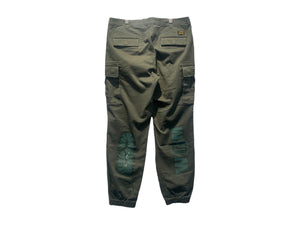 A Bathing Ape Used Bape Shark Joggers Olive - test