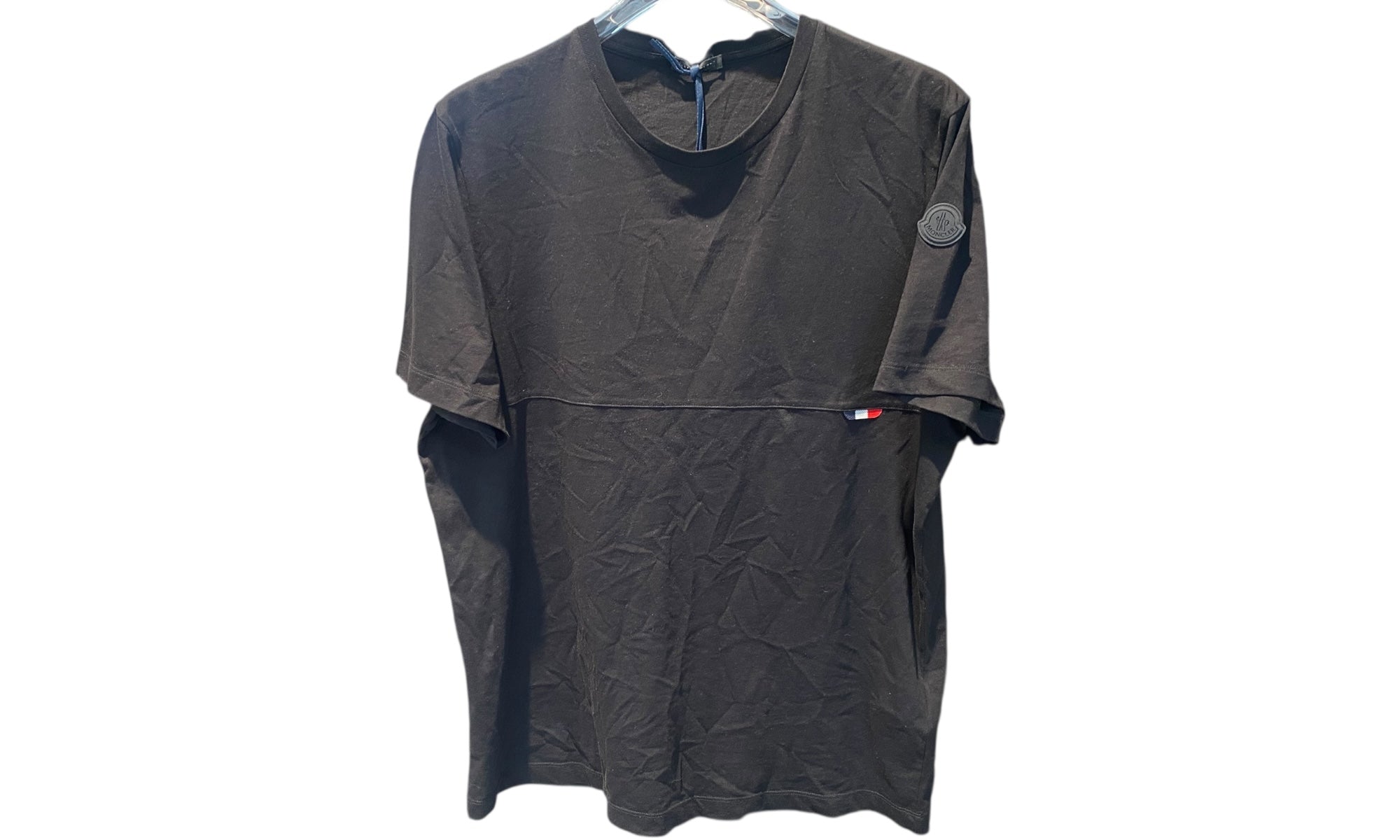 nike Used Moncler Black Cotton Logo Tee - test