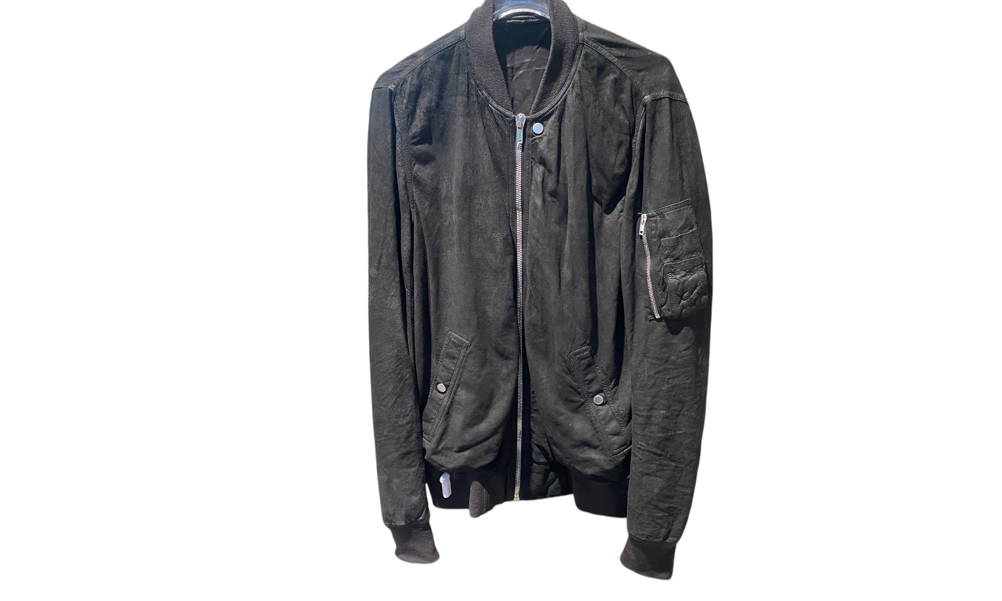 nike Used Rick Owens Black Bomber Jacket - test
