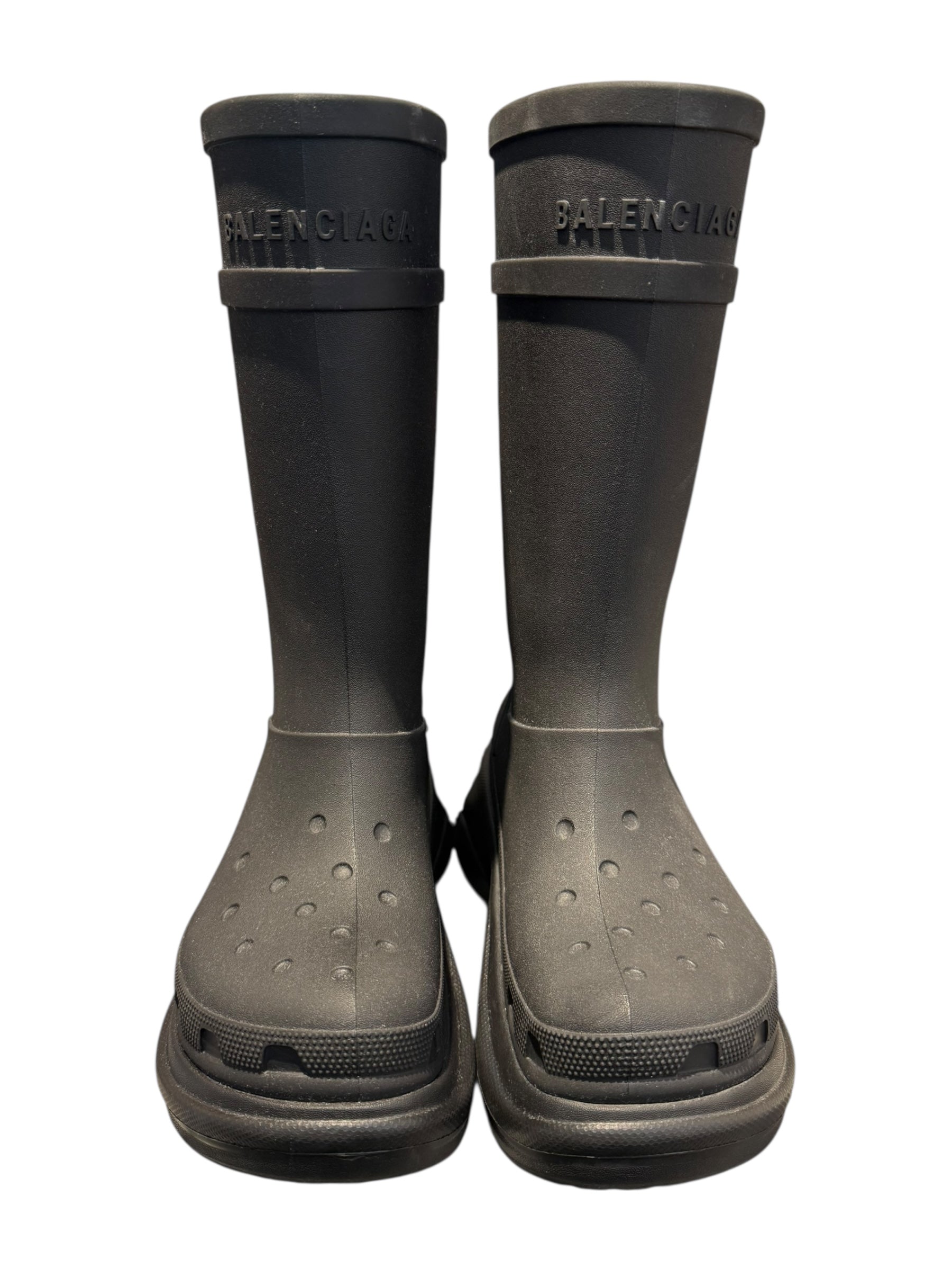 Balenciaga Used Balenciaga x Crocs Boot Black - 1015251319