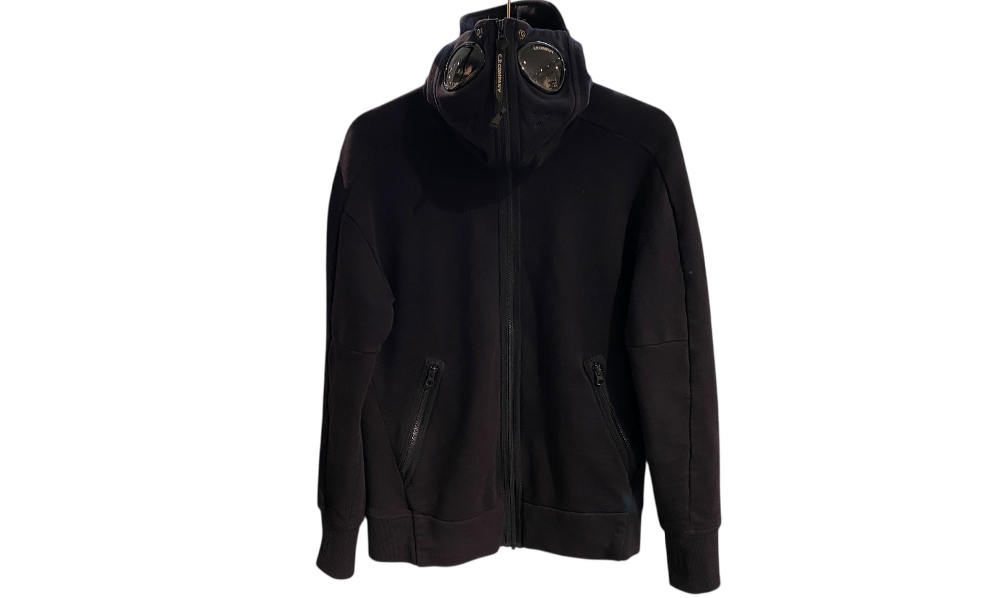 Used C.P Company Navy Goggle Hoodie FullZip