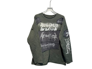 BIGBADKIDS Used Big Bad Kids Green Patches Long Sleeve - BBK