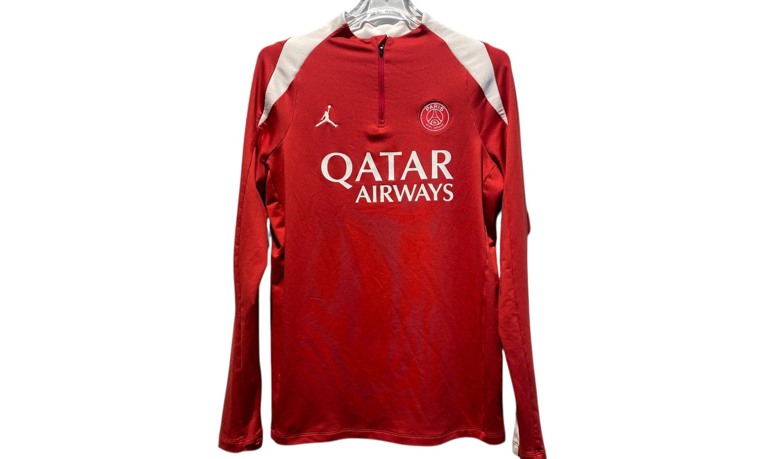 nike Used Paris Saint Germain Quarter Zip Red - test