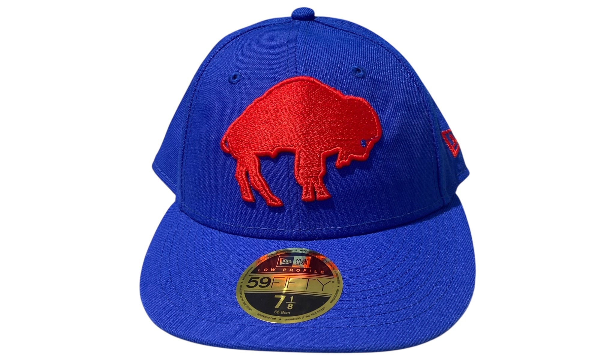 New Era Used Buffalo Bills Blue Fitted Cap - test