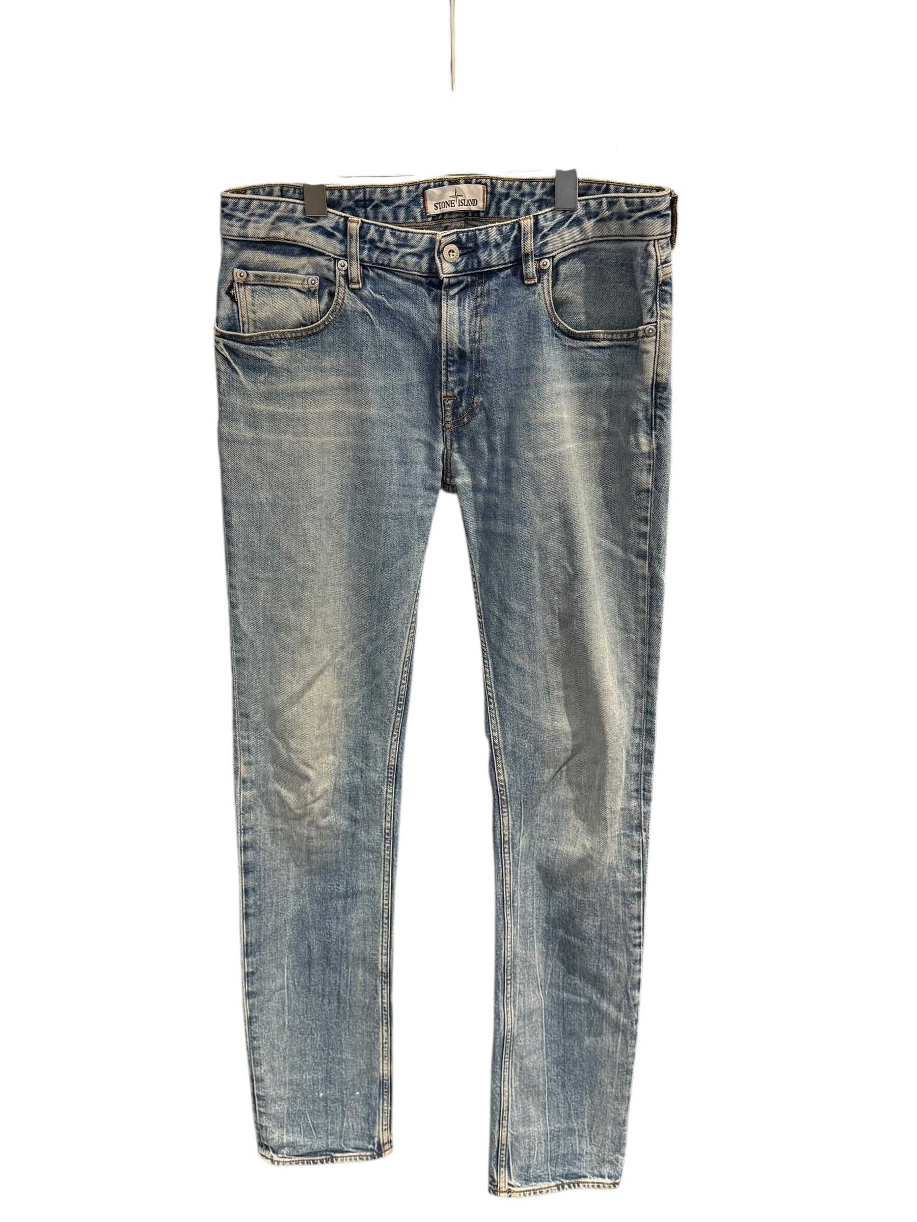 Stone Island Used Stone Island Light Wash Denim Jeans - test