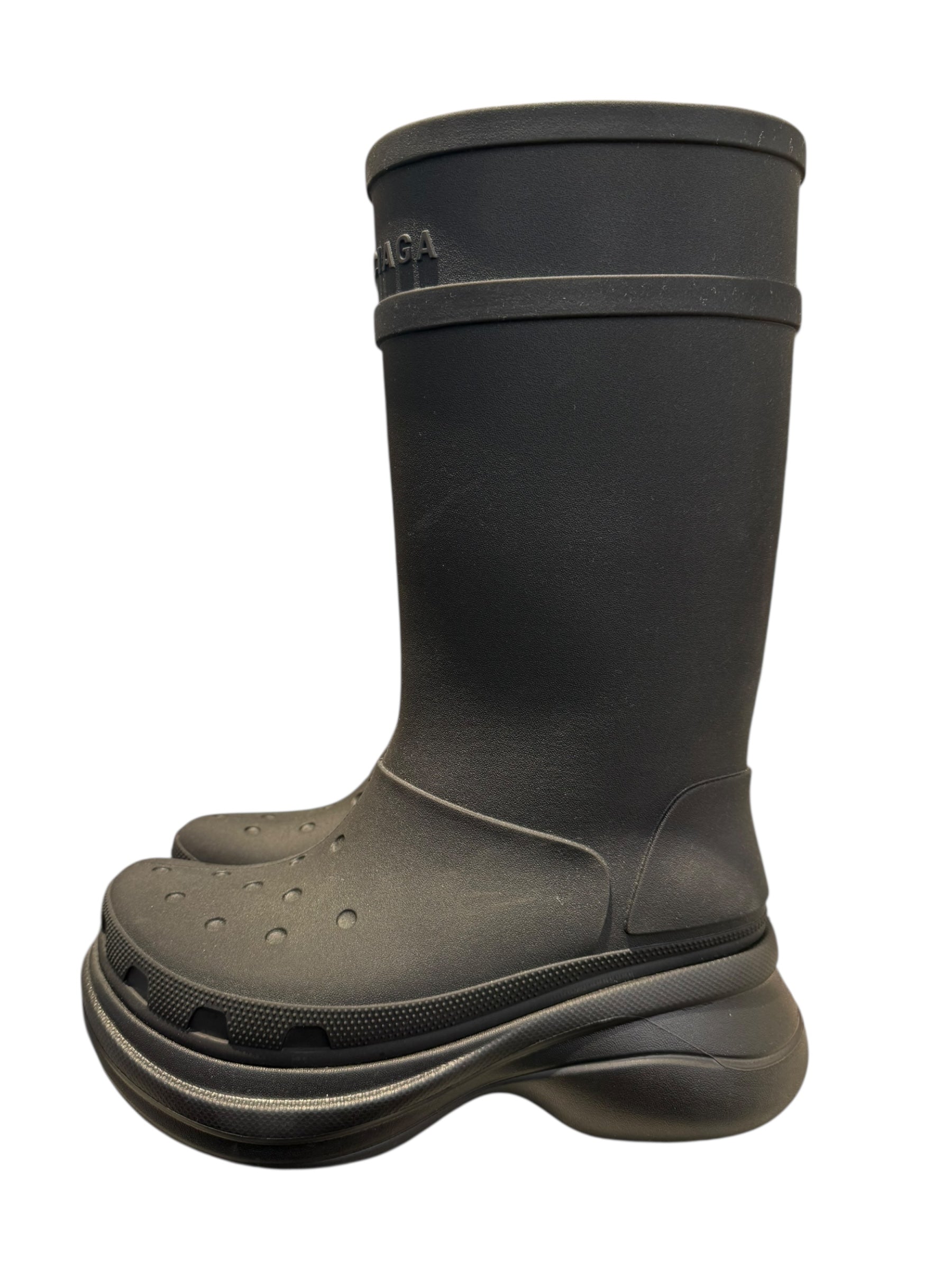 Balenciaga Used Balenciaga x Crocs Boot Black - 1015251319