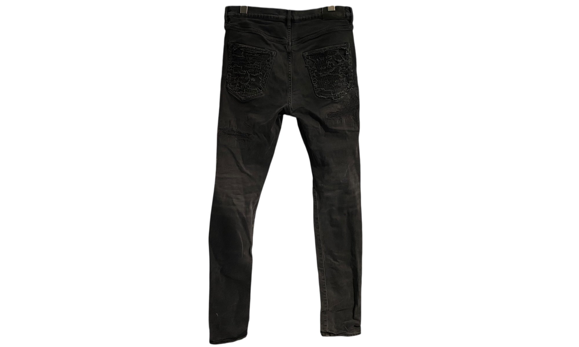 Purple Used Purple Brand Distressed Effect Slim Fit Jeans - 1015251319