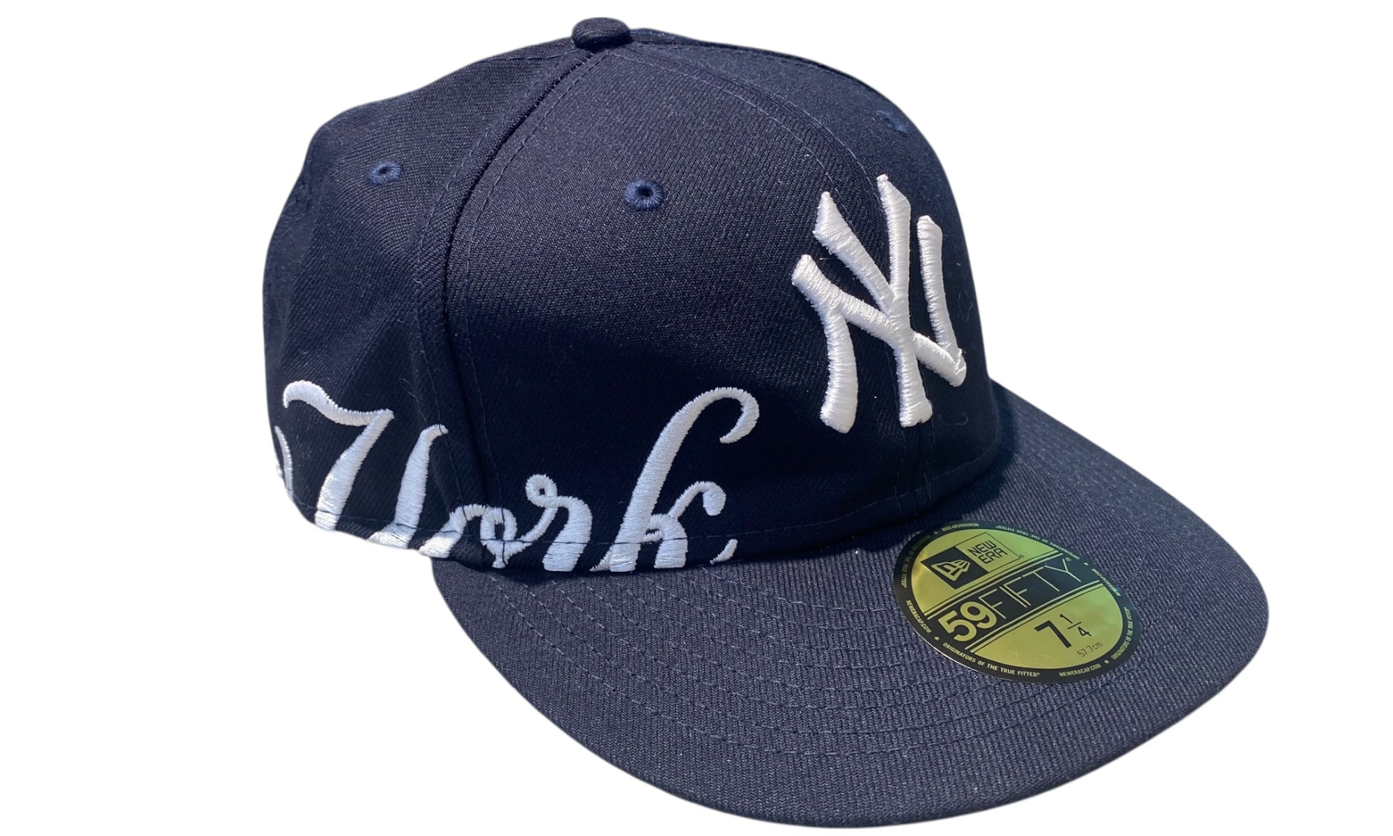 New Era Used New York Yankees Fitted Cap Embroidered - test