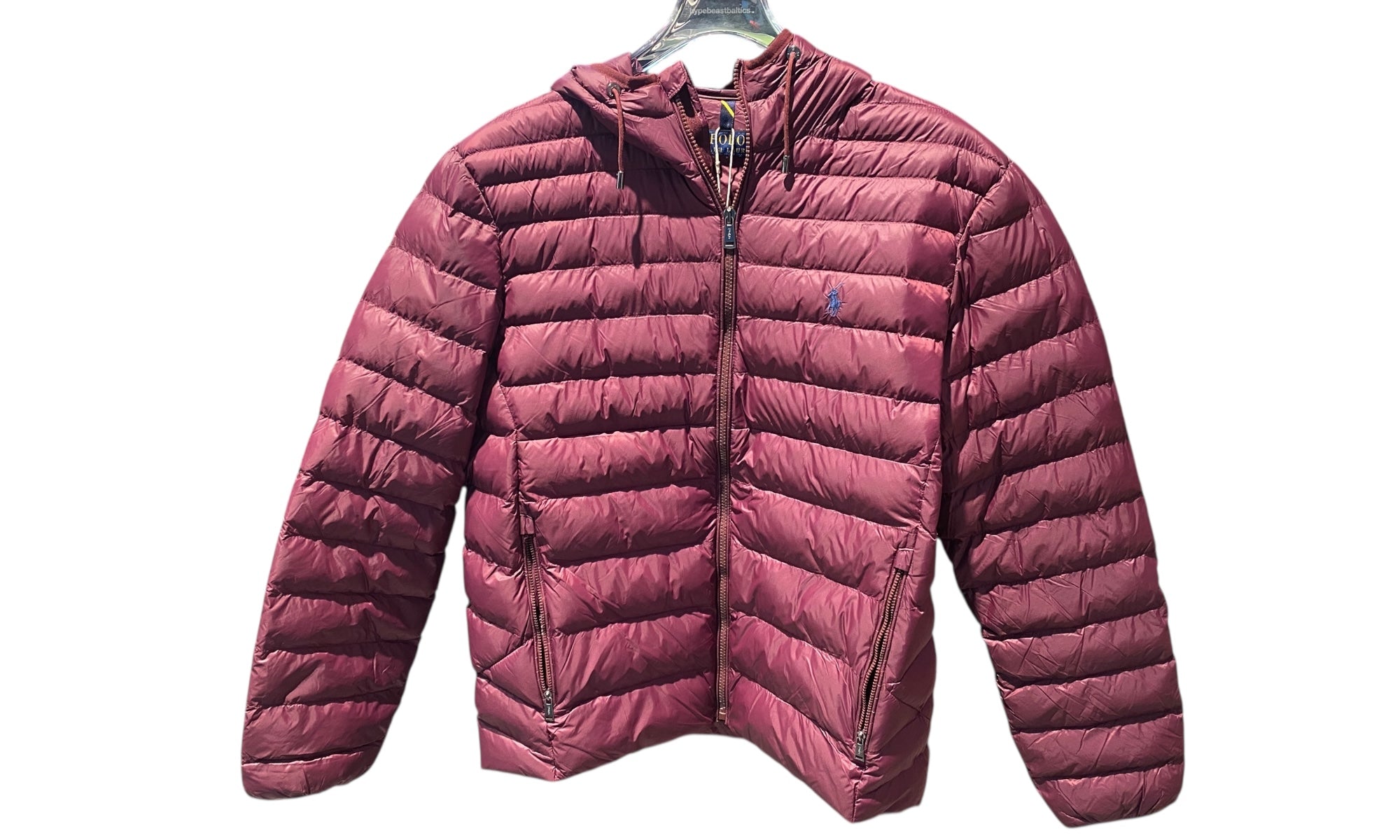 nike Used Ralph Lauren Puffer Jacket Burgundy - test