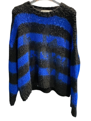 Racer Worldwide Used Used Racer Mohair Striped Sweater - 1017251649