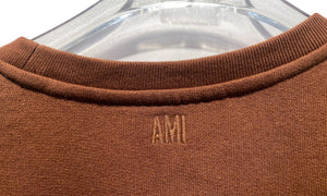 nike Used AMI Paris Light Brown Sweatshirt - 1217251348