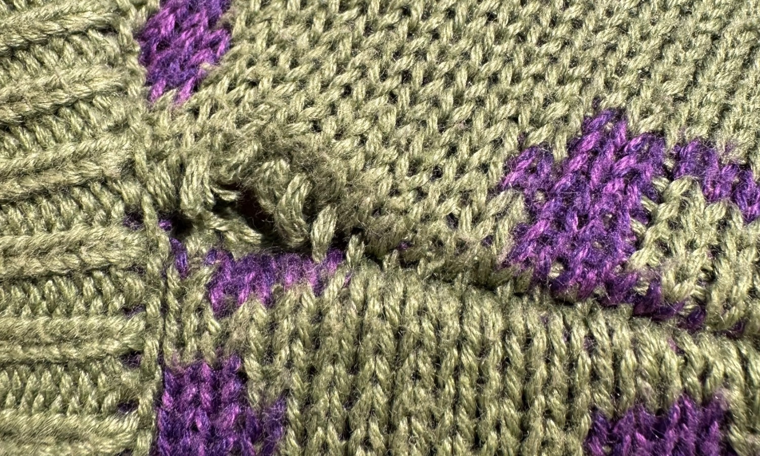 Supreme Used Supreme S Repeat Sweater Olive  - 1229251146