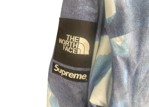 Supreme Used Supreme The North Face Bleached Denim Print Mountain Jacket Indigo - test