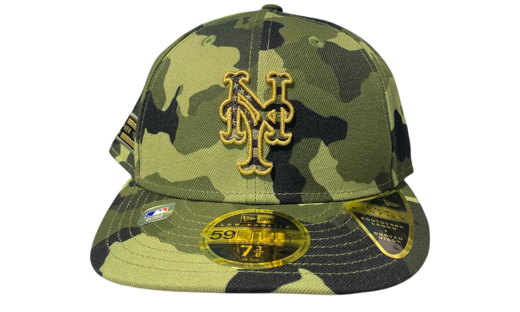 New Era Used New York Mets Fitted Cap Camo - test