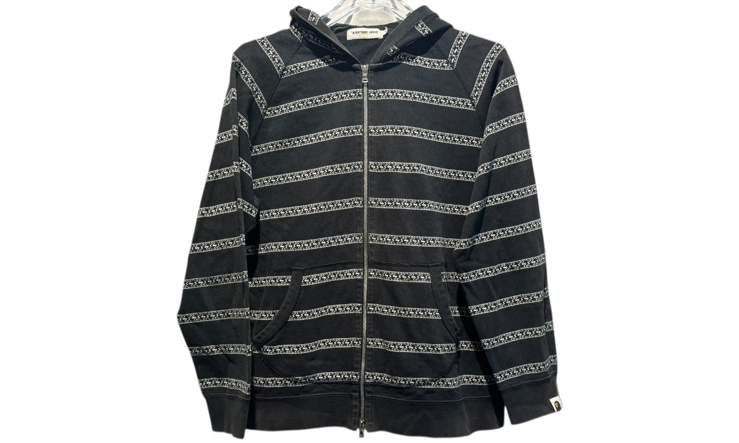 Bape Used Bape Bapesta Star Stripe Zip up  - 1228251302