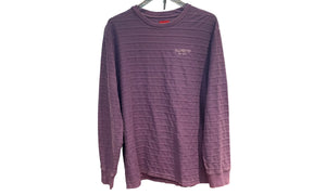 Supreme Used Supreme Purple Rope Stripe Long Sleeve  - 809251541