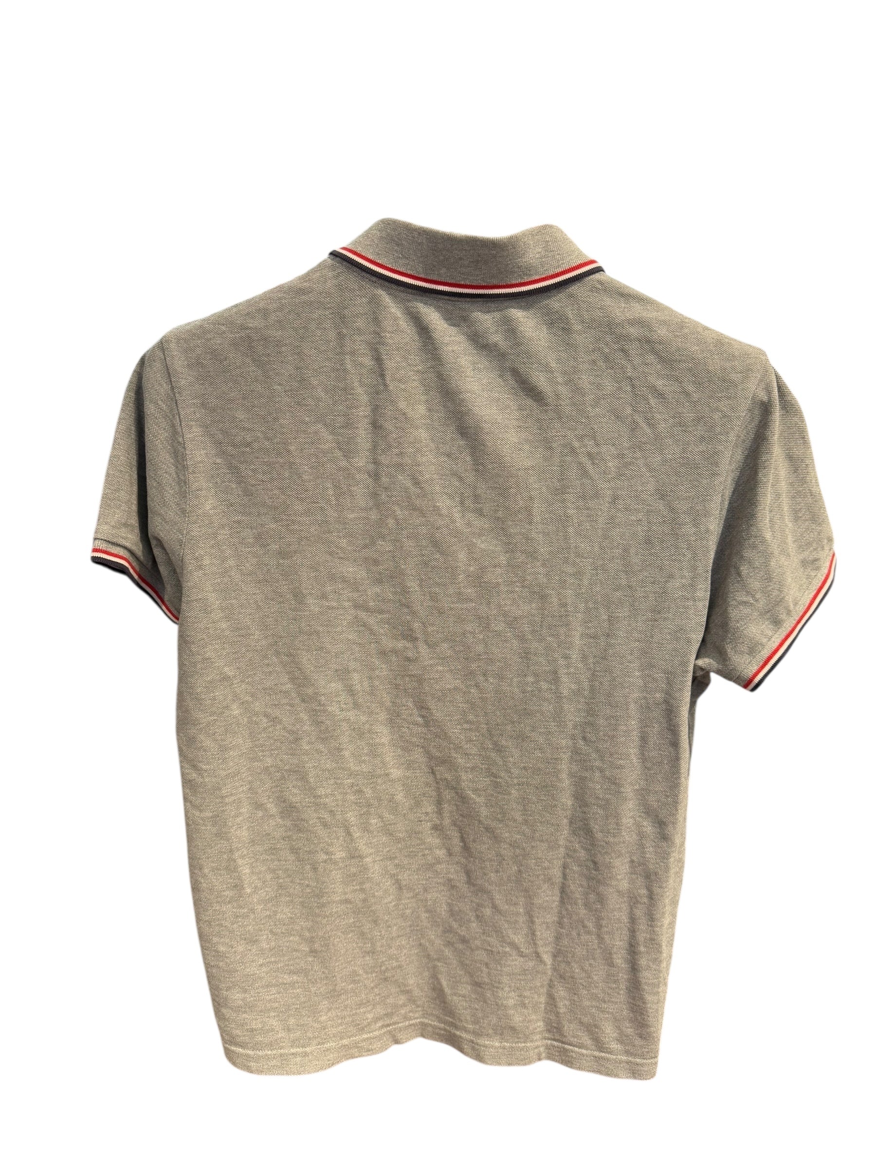 Moncler Used Moncler Chest Logo Polo Grey - test