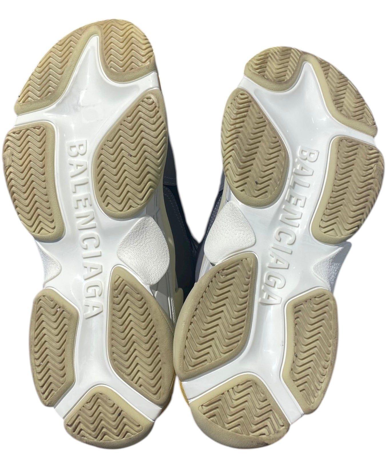 Balenciaga Used Balenciaga Triple S Sneaker 'Grey Yellow' - test