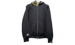 A Bathing Ape Used Bape Camo Full Zip Hoodie Black - test
