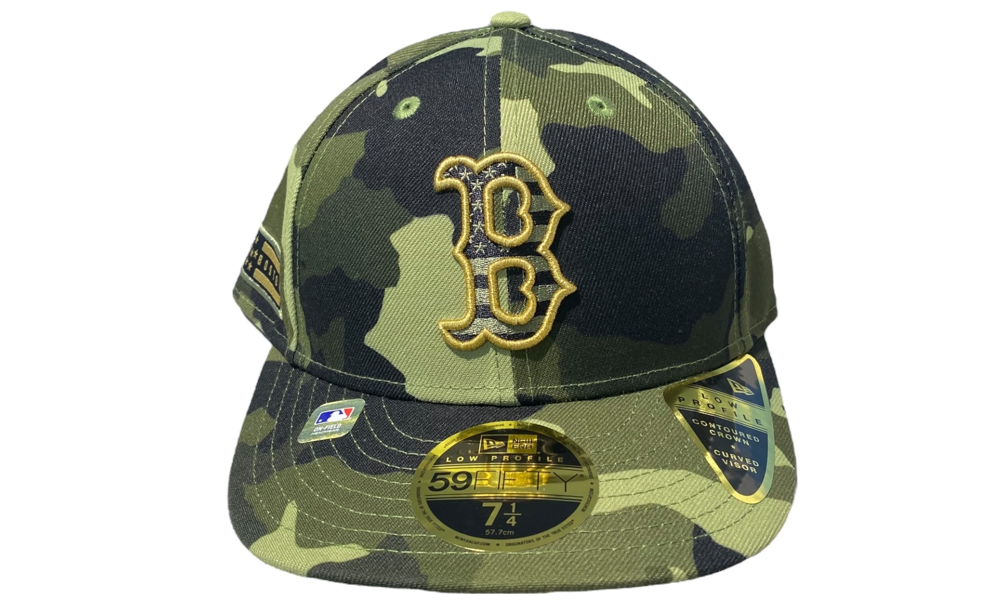 New Era Used Boston Red Sox Fitted Cap Camo - test