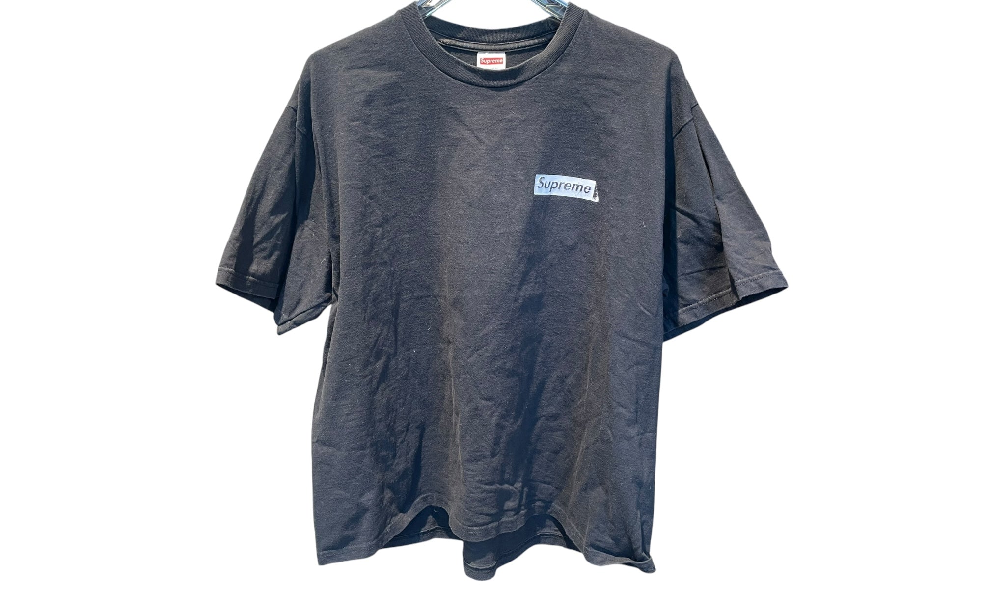 nike Used Supreme Static Tee Black - test