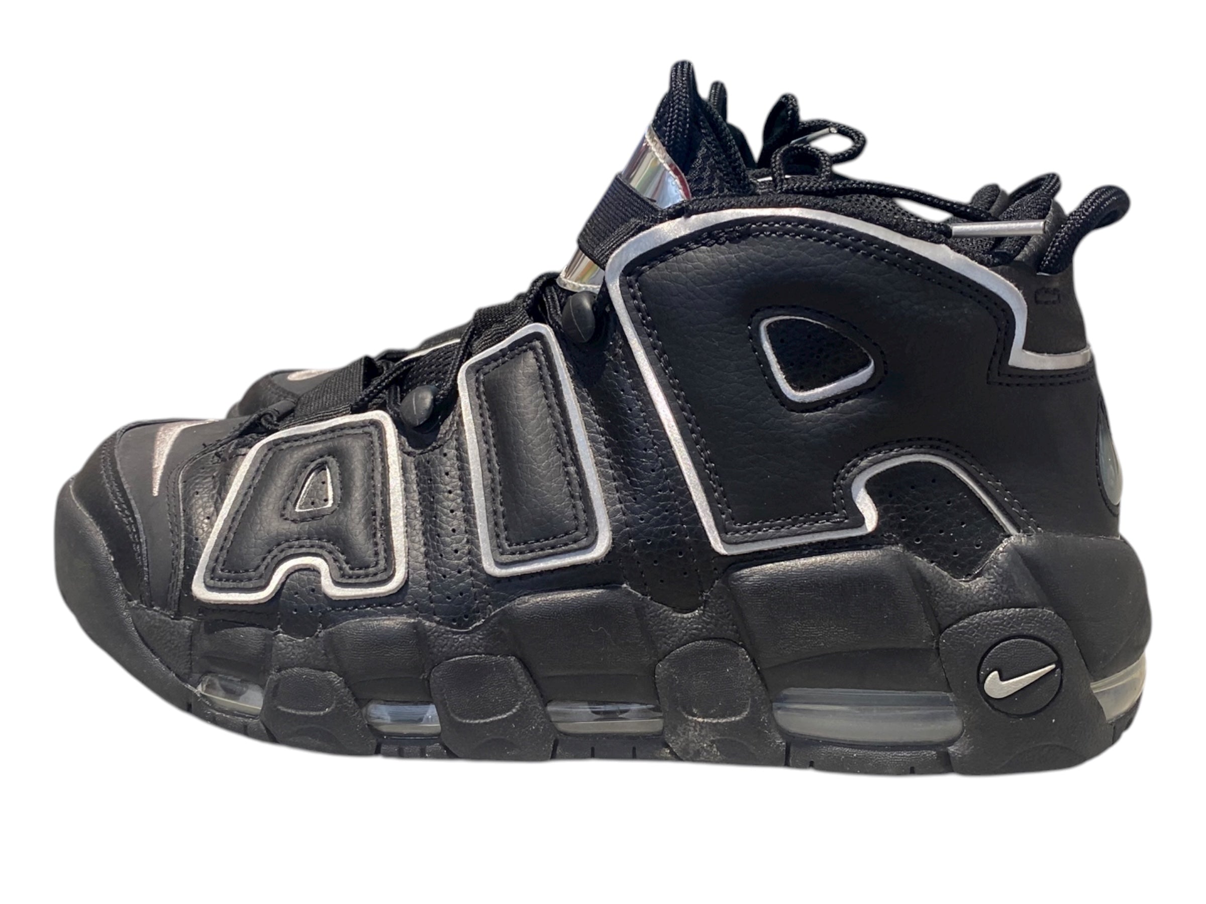 nike Used Nike Air More Uptempo Black SIlver - 1101251758