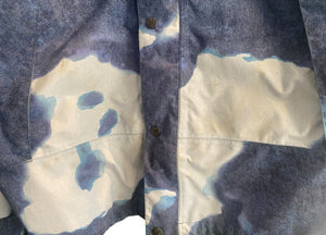Supreme Used Supreme The North Face Bleached Denim Print Mountain Jacket Indigo - test