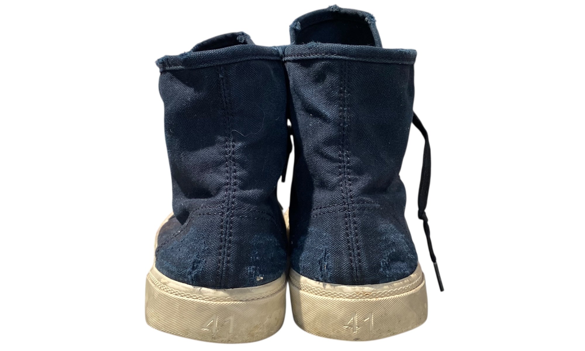 Used Balenciaga Paris Distressed High-top Sneakers (Balenci4