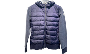 Moncler Used Moncler Tricot Cardigan Navy Gray - TRICOTCARDIGAN