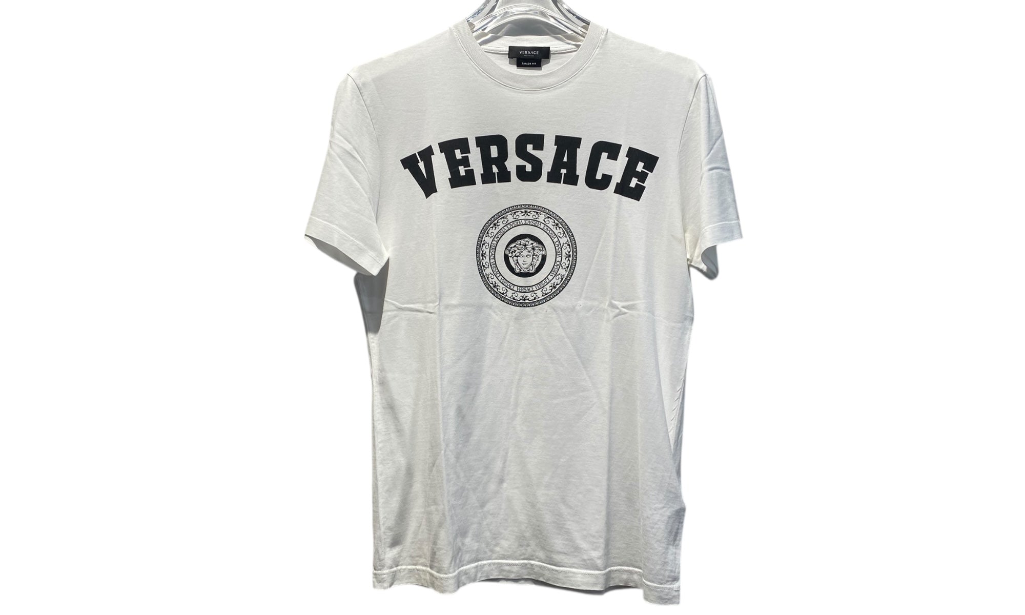 Versace Used Versace White Logo Tee - 1028251601