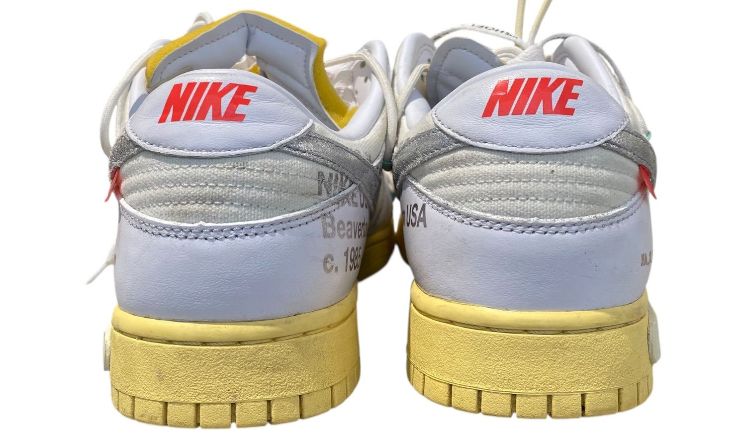 nike Used Nike Dunk Low Off-White Lot 1 - test