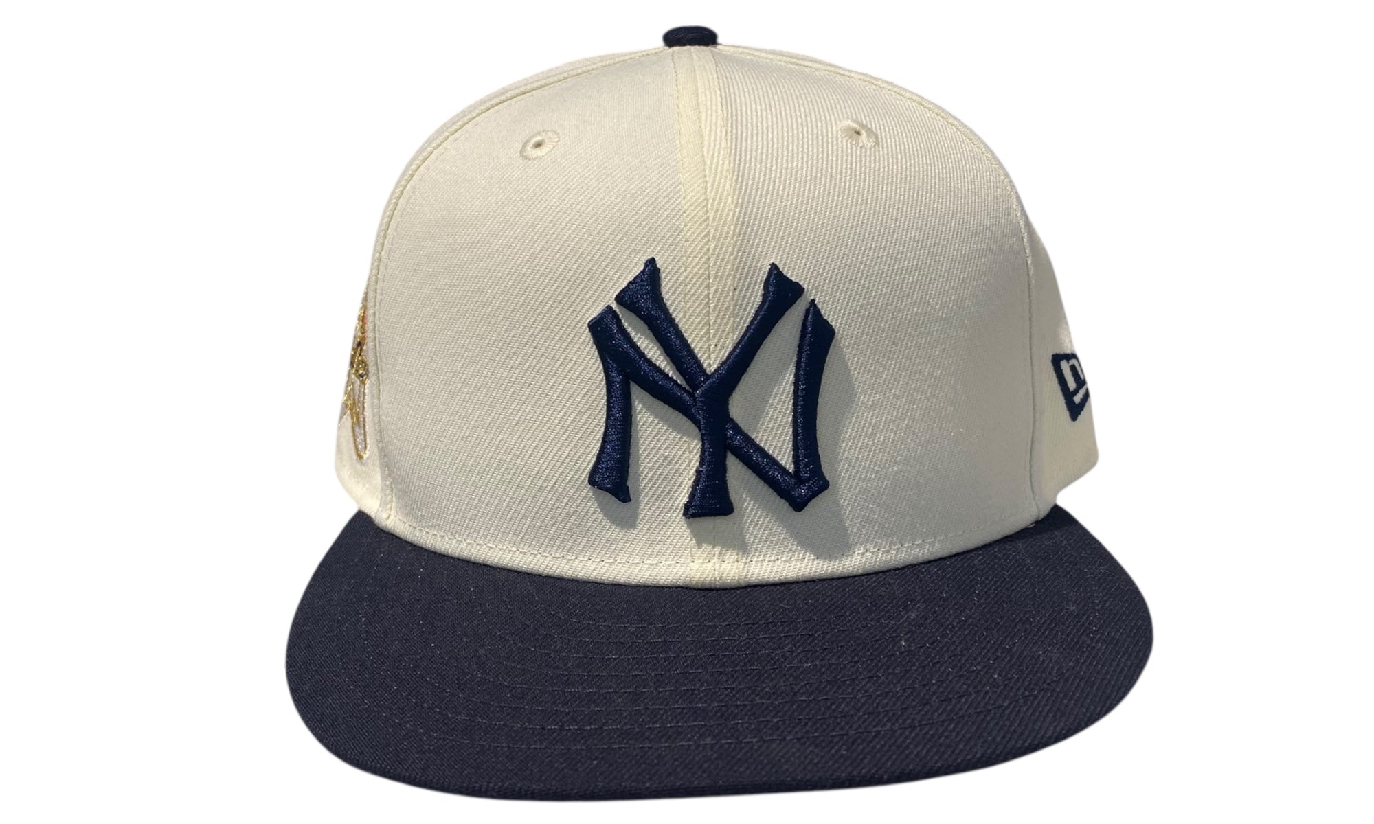New Era Used New York Yankees Fitted Cap Cream - test