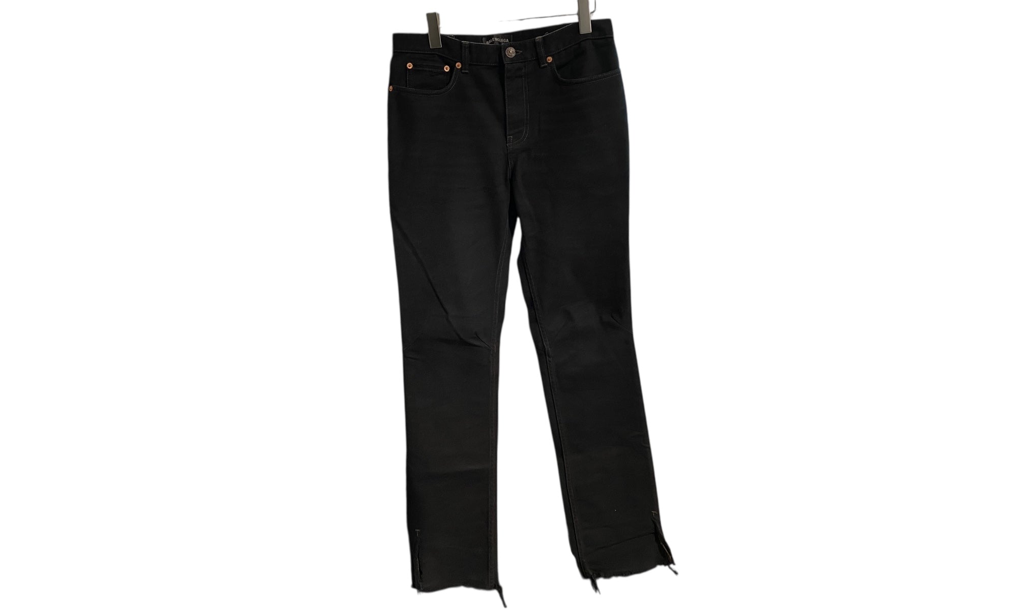Balenciaga Used Balenciaga Split Hem Black Jeans  - Balenci