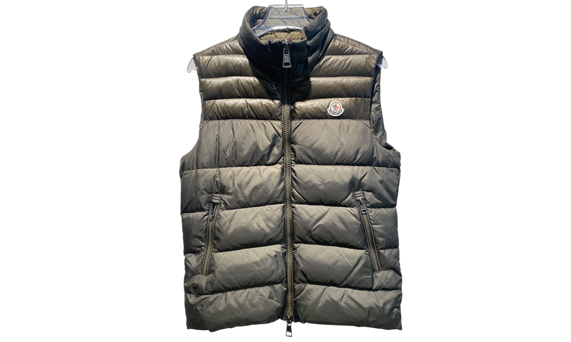Moncler Used Moncler Dupres Down Vest Green - Dupres