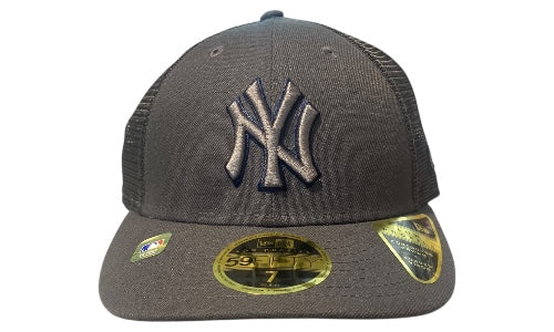 New Era Used New York Yankees Fitted Cap Grey - test