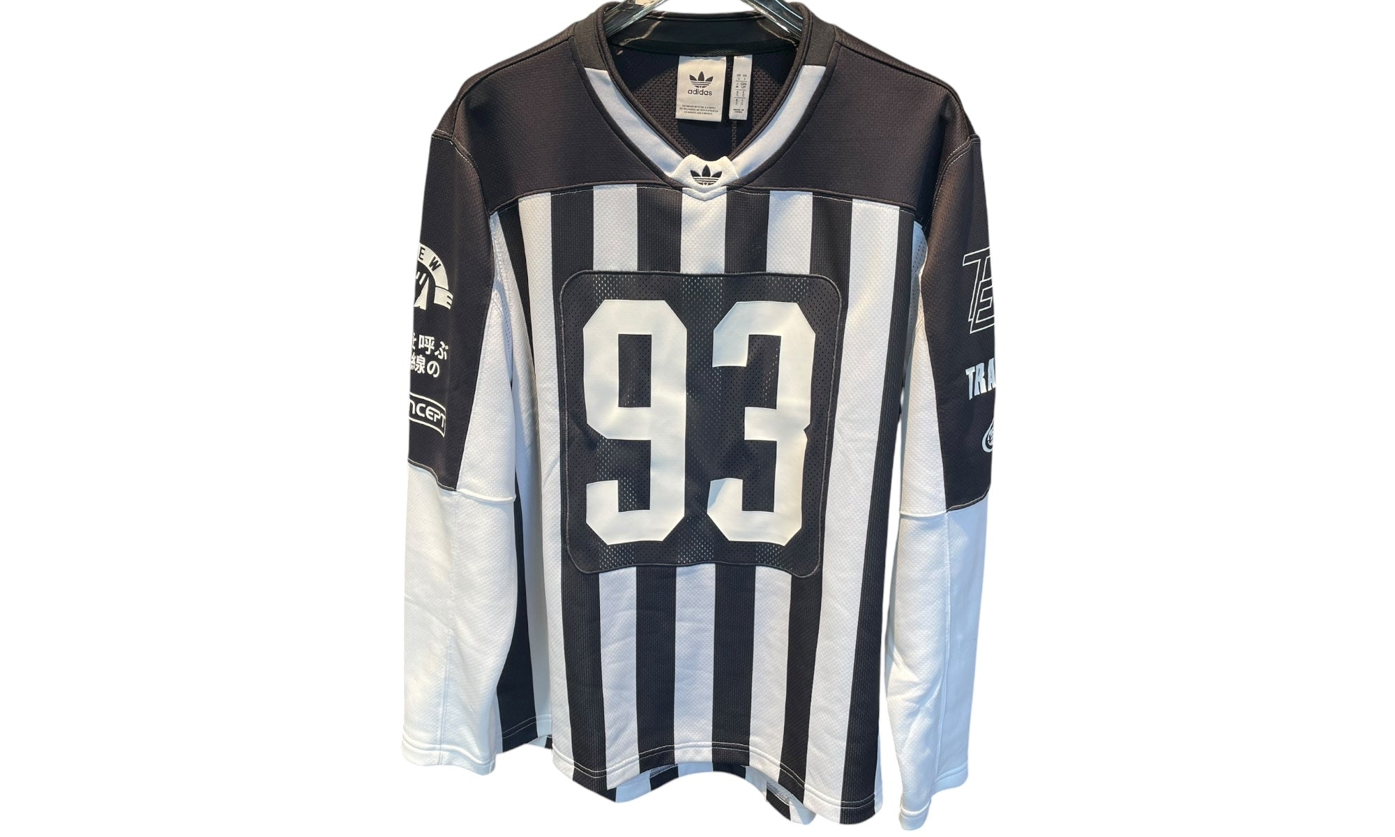 nike Used Adidas Long Sleeve Jersey 93 Black White - test
