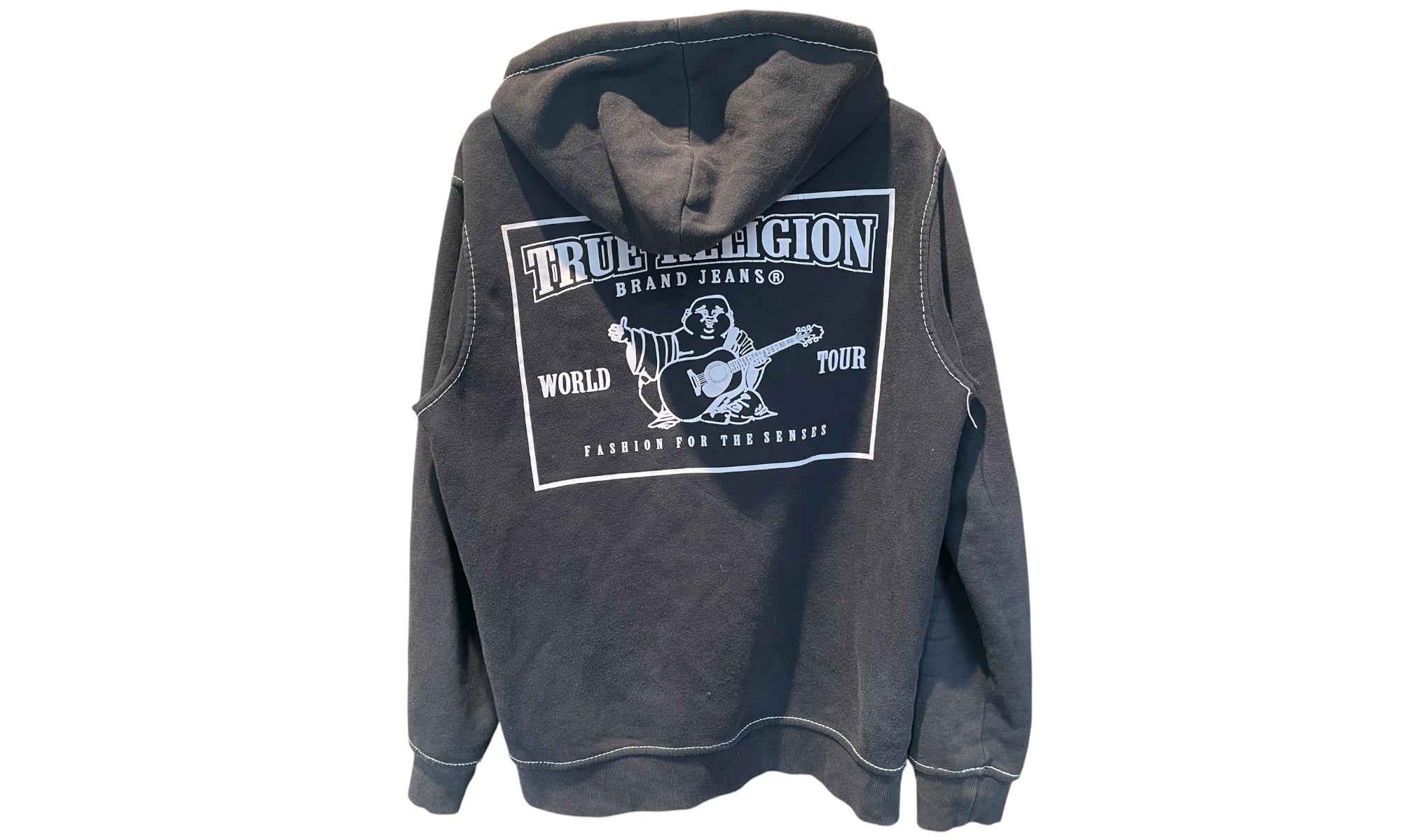 nike Used True Religion Zip Hoodie Black - test