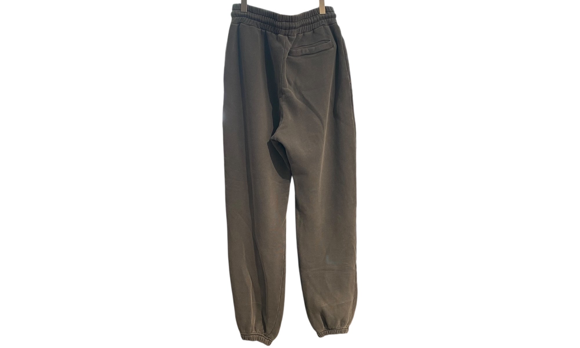 Palm Angels  Used Palm Angels Curved Logo Cotton Joggers in Washed Black/White - 822251622
