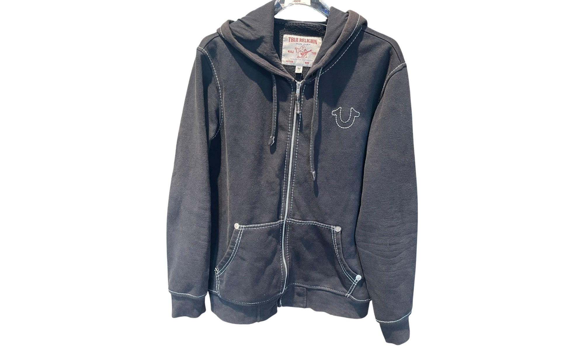 nike Used True Religion Zip Hoodie Black - test
