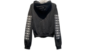 nike Used Balenciaga Zip Up Hoodie Sleeve Print - test