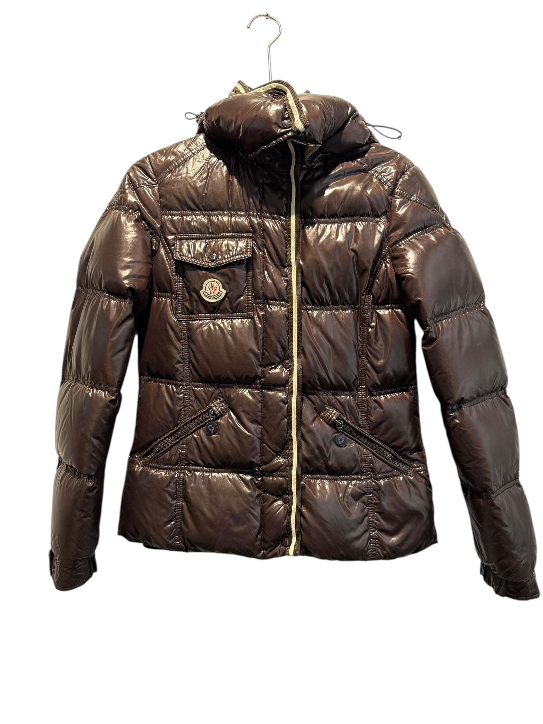 Used Moncler Quincy Down Jacket Brown (1211251607