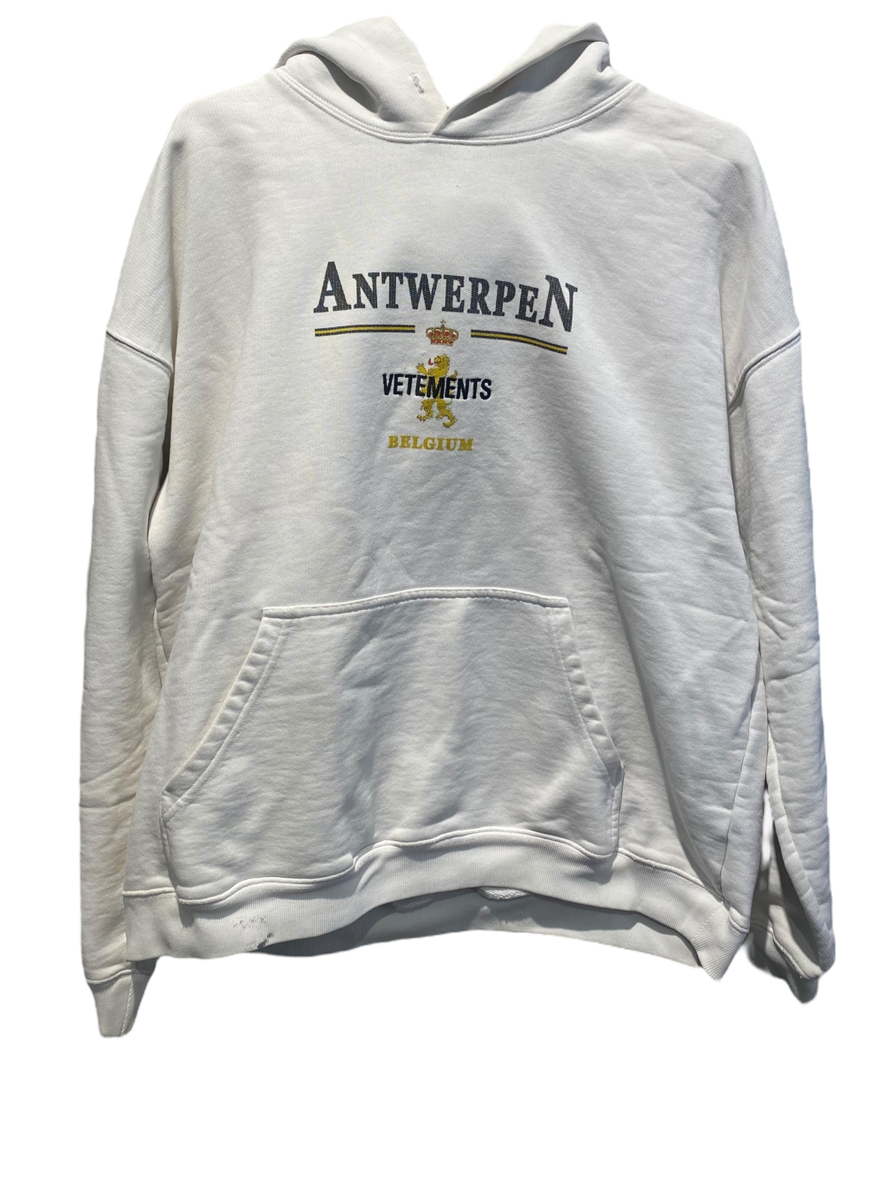 Used Vetements Antwerpen Hoodie White
