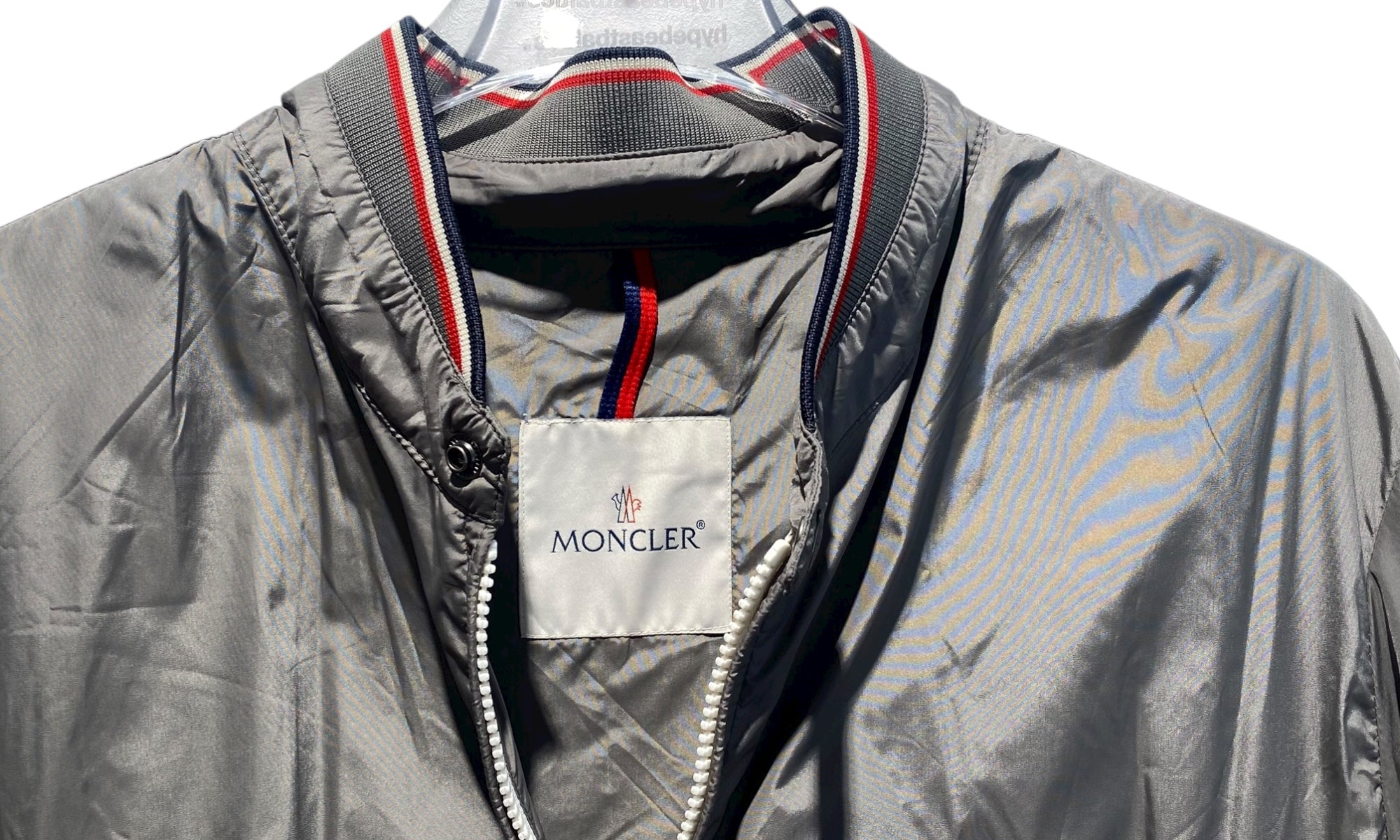 Moncler Used Moncler Albert zip windbreaker grey - 1105251351